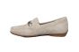 Sioux moccasin in beige suede met zilver passant