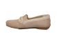 Sioux moccasin in taupe nubuck met streepjes