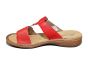 Rieker slipper in rood met klitteband