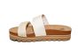 Reef 2 band Slipper in biege off white dikke zool