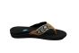 Reef teenslipper in zwart print stevig brede band