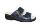 Fidelio slipper in blauw met 2 banden