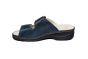 Fidelio slipper in blauw met 2 banden