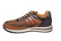 Ambitious sneaker in cognac glad leer