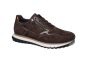 Gabor sneaker in bruin suede metalic accenten