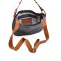 Berba dames Hobo tas in blauw leer