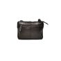 Berba Dames crossbody tas in zwart vlecht leer