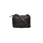 Berba Dames crossbody tas in zwart vlecht leer