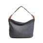 Berba dames Hobo tas in blauw leer